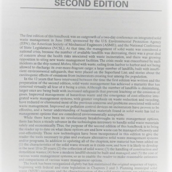 2002 Handbook of Solid Waste Management Tchobanoglous Kreith 2nd Edition - Picture 11 of 15